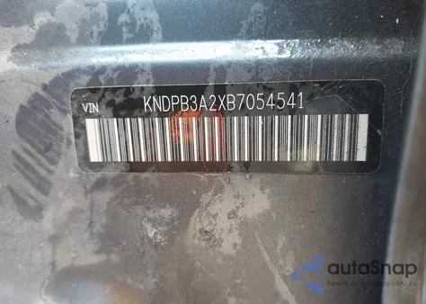 2011 Kia Sportage Lx из США, поврежденный, VIN KNDPB3A2XB7054541